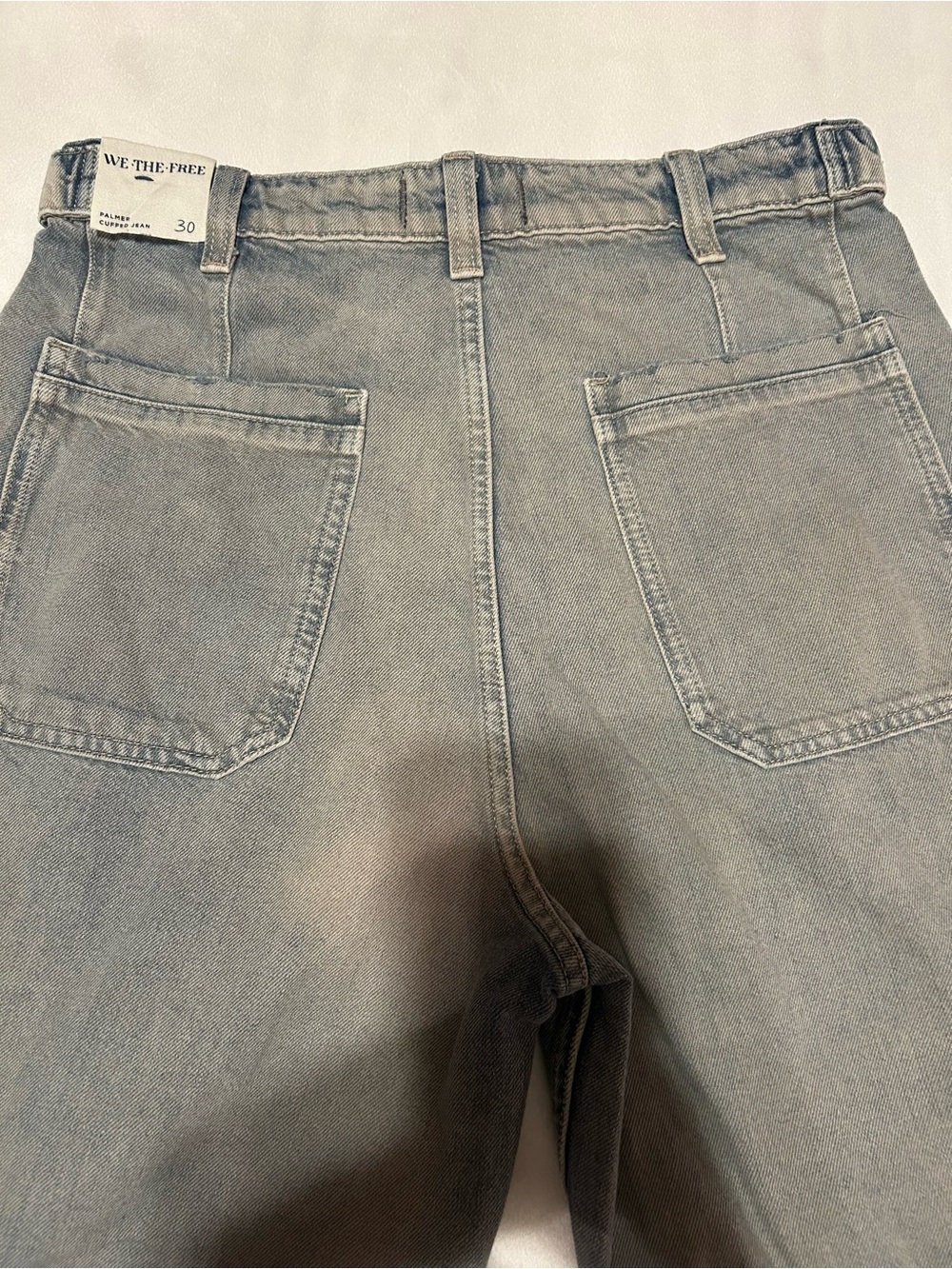 We The Free Palmer Wide Leg Jeans In The Shadows Gray -size 30 - Picture 16 of 16